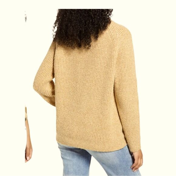 Nordstrom BP OSR Plaited Sweater Tan Boulder Sz S NWT - Picture 2 of 6